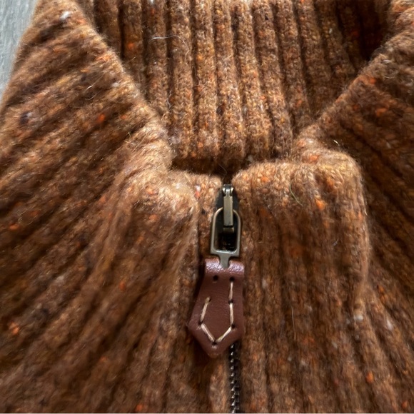 Scott Barber Men's Orange Brown Sweater Cashmere and Wool Blend Size XL - Picture 8 of 13